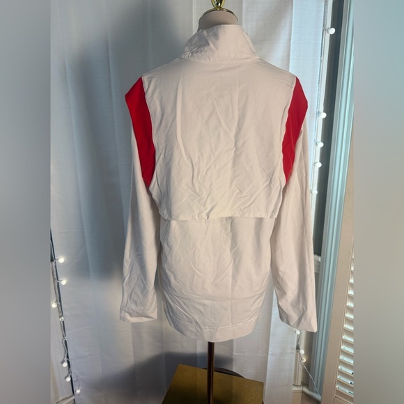 Nike Men’s White & Red Quarter-Zip Jacket – Size Small - Picture 7 of 7